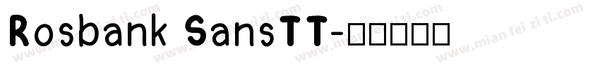 Rosbank SansTT字体转换
